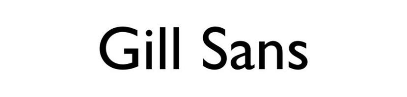 Gill Sans image