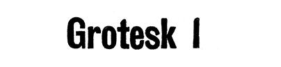 Grotesk I image