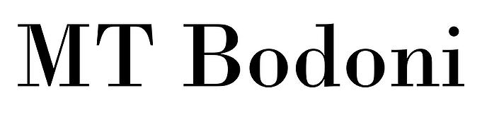 MT Bodoni image